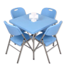 Ensemble Table Pliante et 4 Chaises en Résine – Mobilier Polyvalent pour Intérieur et Extérieur