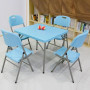Ensemble Table Pliante et 4 Chaises en Résine – Mobilier Polyvalent pour Intérieur et Extérieur