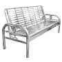 Lit Pliant Multifonction Convertible Chaise Longue, canapé en Acier Inoxydable