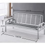 Lit Pliant Multifonction Convertible Chaise Longue, canapé en Acier Inoxydable