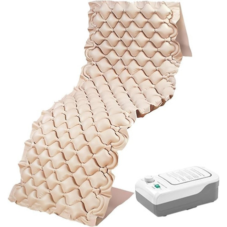 Matelas anti-escarres gonflable avec compresseur CYMAM 220 W, Couleur beige