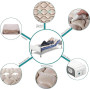 Matelas anti-escarres gonflable avec compresseur CYMAM 220 W, Couleur beige
