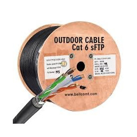 Câble réseau Outdoor Jianyé, RJ45 Cat6 SFTP, 305 m, 23AWG Cuivre Pur, 10 Gigabit – 750 MHz