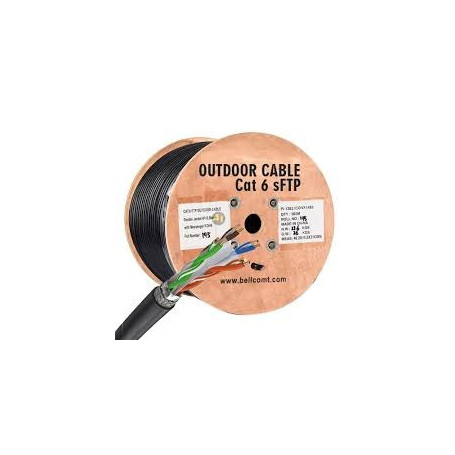 Câble réseau Outdoor Jianyé, RJ45 Cat6 SFTP, 305 m, 23AWG Cuivre Pur, 10 Gigabit – 750 MHz