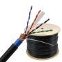 Câble réseau Outdoor Jianyé, RJ45 Cat6 SFTP, 305 m, 23AWG Cuivre Pur, 10 Gigabit – 750 MHz