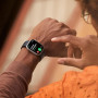 Apple Watch Series 8 GPS + Cellular 41 mm Acier Inoxydable Graphite – Bracelet Sport Minuit