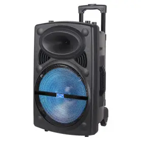 Enceinte, haut-parleur Portable THK1201, 12 Pouces, Bluetooth, rechargeable, Micros Karaoke et Effets LED