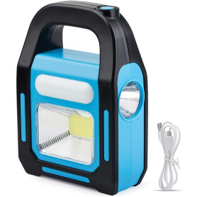 Lampe de Travail Solaire Industrielle Hurry Bolt® HB-9707A1, Multifonction Éclairage LED, Rechargeable