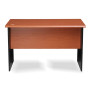 Table De Bureau Avec 3 Tiroirs, 140 × 75 Cm, Marron/noir, Design Contemporain