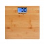 Balance pèse-personnes, électronique (150 Kg), en bois de bambou - PB 2240