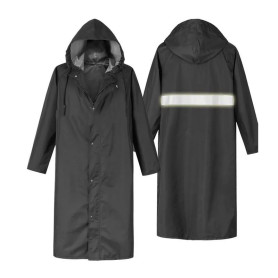 Manteau Imperméable Long Intégral En Tissu Oxford – Unisexe, Épais, Réfléchissant Et 100 % Imperméable
