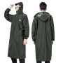 Manteau Imperméable Long Intégral En Tissu Oxford – Unisexe, Épais, Réfléchissant Et 100 % Imperméable