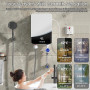 Chauffe-Eau Électrique Instantané Sans Réservoir 5500w – Écran Led – Économie D'énergie