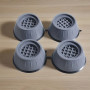 Pack de 4 Coussinets stabilisateurs anti-vibration pour machine à laver, réduction du bruit et protection du sol