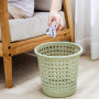 Poubelle, Corbeille à Papier en Plastique Menthe 13 Litres, Perforée pour Bureau, Cuisine et Salle de Bain