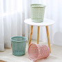 Poubelle, Corbeille à Papier en Plastique Menthe 13 Litres, Perforée pour Bureau, Cuisine et Salle de Bain