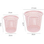 Poubelle, Corbeille à Papier en Plastique Menthe 13 Litres, Perforée pour Bureau, Cuisine et Salle de Bain