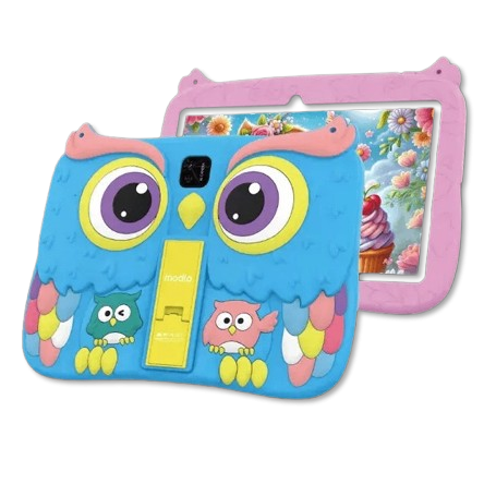 Tablette Modio M43 10,1", Android 13, 8 Go RAM, 512 Go de Stockage, Double SIM, avec Coque de Protection Hibou