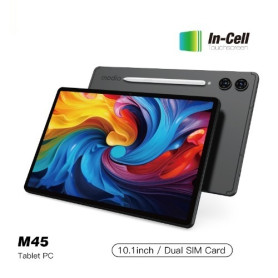 Tablette Modio M45 10,1" – Android 15, 12 Go RAM, 512 Go de Stockage, Double SIM, Batterie 10 000 mAh