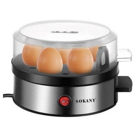 Cuiseur à Œufs Sokany SK-07066 – 360W, Capacité 7 Œufs, Couvercle Transparent, Design Compact