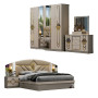 Ensemble de Chambre à Coucher de Luxe Forliforma BS-019-KD304 – Lit King/Queen Extensible avec Rangement