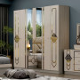 Ensemble de Chambre à Coucher de Luxe Forliforma BS-019-KD304 – Lit King/Queen Extensible avec Rangement