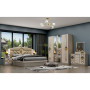 Ensemble de Chambre à Coucher de Luxe Forliforma BS-019-KD304 – Lit King/Queen Extensible avec Rangement