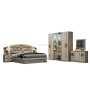 Ensemble de Chambre à Coucher de Luxe Forliforma BS-019-KD304 – Lit King/Queen Extensible avec Rangement