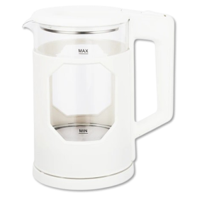 Bouilloire Électrique VKA en Verre Borosilicate, 2 Litres, 1500 W