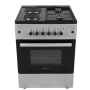 Cuisinière Mixte MAXI F6S22G2 MIX 60x60 cm, 2 Gaz, 2 Électriques, four à Gaz ,
