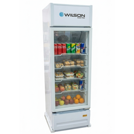 Réfrigérateur Wilson Electric vitré 315 Litres, Refroidissement Ventilé avec Porte transparente