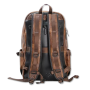 Sac à Dos Naier Lanke en Similicuir Marron, Élégant, Grande Capacité, 50 cm
