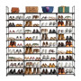Étagère à Chaussures 10 Niveaux, Organisateur Extensible pour 80 Paires de Chaussures