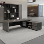 Bureau de Direction en Forme de L, Bureau Exécutif Moderne de Luxe,160 cm