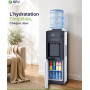 Distributeur d'Eau SPJ 16 Litres WDBLR-RF004, Eau Chaude, Tempérée et Froide avec frigo, Sécurité Enfant