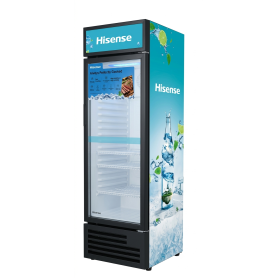 Réfrigérateur commercial arrête Hisense FL-37FC, 279 Litres, porte en verre transparent