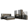Chambre à Coucher Complète Turque Model:6642, Lit King Size, Armoire, Commode avec Miroir et 2 Tables de Chevet