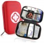 Trousse médicale de premier secours, 18 Articles, Semi-Rigide, Mini Box, idéale pour les voyage.