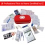 Trousse médicale de premier secours, 18 Articles, Semi-Rigide, Mini Box, idéale pour les voyage.