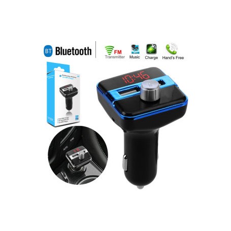 2018 Bluetooth Voiture Transmetteur FM Kit MP3 Sans fil USB Chargeur Mains Libre 