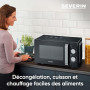 Four à Micro-ondes Severin MW7886, 17 L, 700 W, 6 Niveaux de Puissance