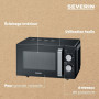 Four à Micro-ondes Severin MW7886, 17 L, 700 W, 6 Niveaux de Puissance