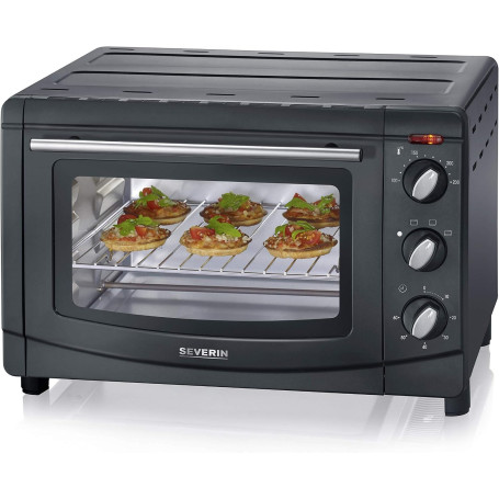 Mini-Four SEVERIN TO 2067, 20 L, 1500 W, Minuteur 60 min, Noir