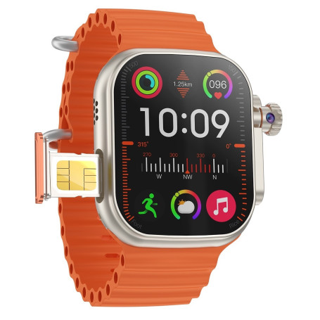 Montre Connectée BW9 Pro, 4G SIM, Caméra Intégrée, Suivi Sportif