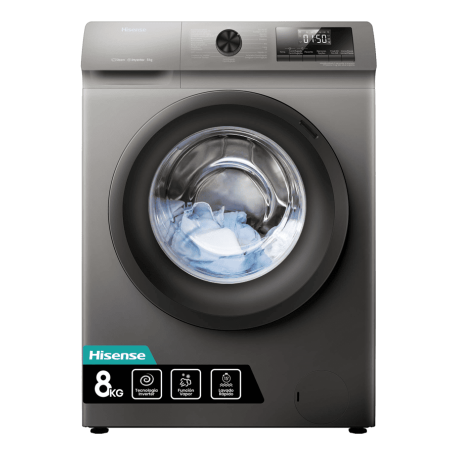 Machine à Laver Frontale Hisense WFQP8014T, 8 KG, 15 programmes, silencieux