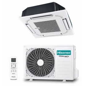 Climatiseur Cassette Hisense 36000 BTU, Inverter, 4 Voies, Chaud & Froid, AUC-36HR4SKA / AUW-36H4SD