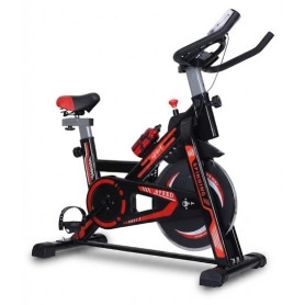 Vélo de fitness professionnel,150 kg, avec moniteur de fréquence cardiaque, pédales en aluminium, volant d'inertie