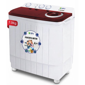 Machine à laver semi-automatique SPJ ,7 kg, Performante, Économe et Respectueuse du linge