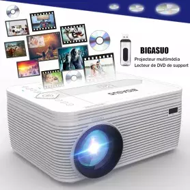 Projecteur DVD portable 3500 lumens sans fil, Bluetooth avec Fonction Full HD 1080p SA-302