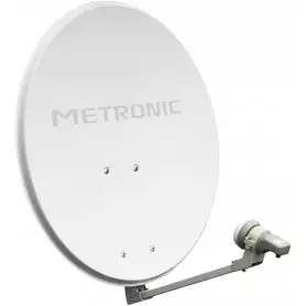 Smart Antenne satellite Sat 80 cm, 10,75 - 12,75 GHz, Acier - Blanc